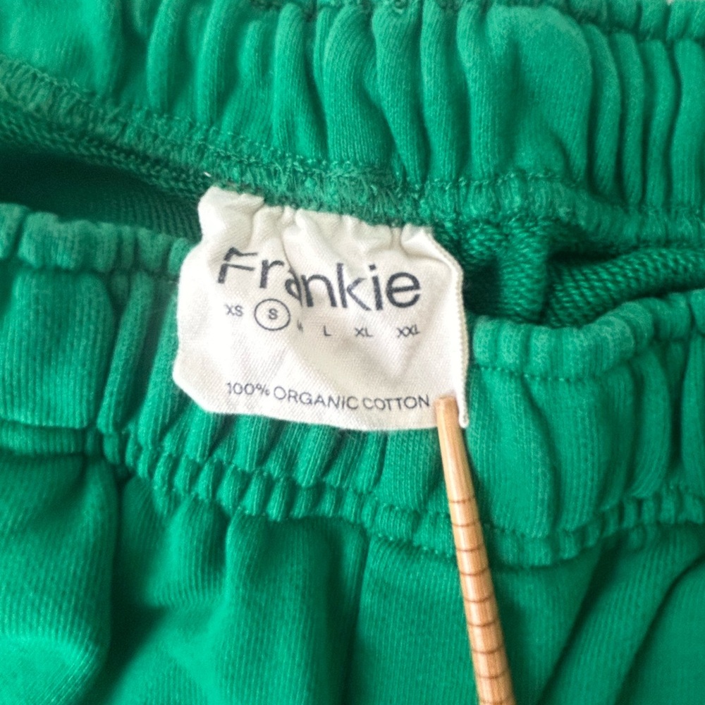 Frankie Collective Organic Cotton Sweat Shorts Green | Size Small - Picture 5 of 8